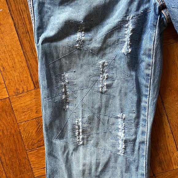 Vintage 90‘s flared jeans ESCADA EU36 like 26/27 low waist Cowgirl wide - Picture 4 of 7